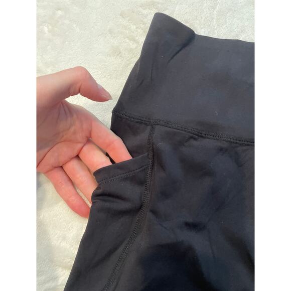 NEW BRXL Women's No Front Seam High Waist 5" Biker Shorts Large Black High Rise - Picture 6 of 11